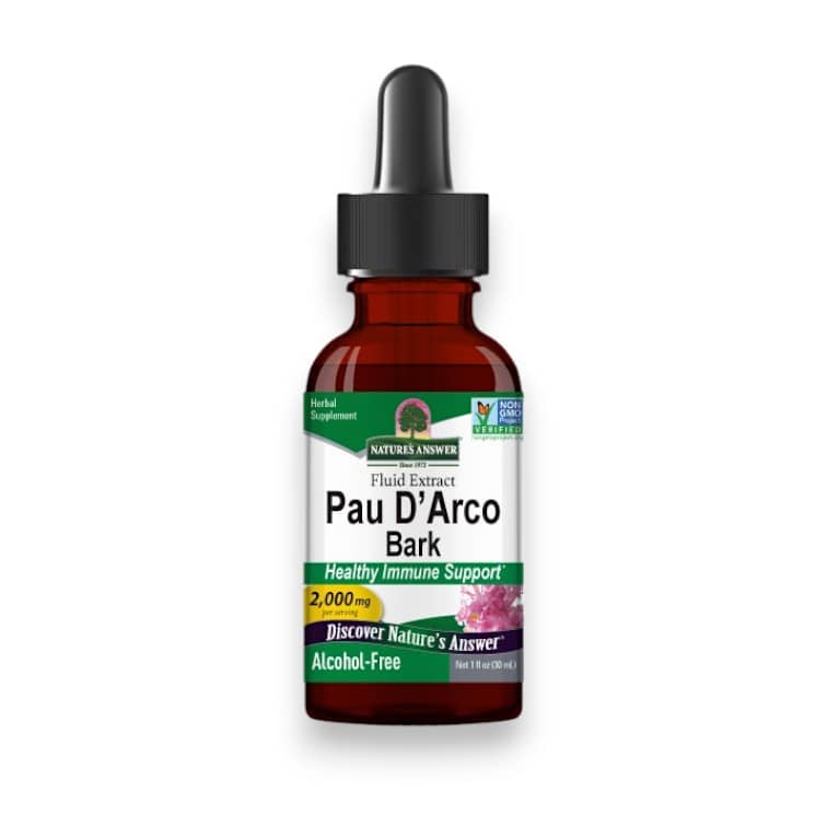 Nature's Answer, Pau D' Arco Bark, Alcohol-Free, 2,000 mg, 1 fl oz (30 ml) 1