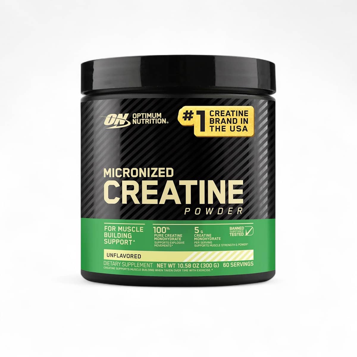 Optimum Nutrition, Micronized Creatine Powder, Unflavored, 10.58 oz (300 g) 1