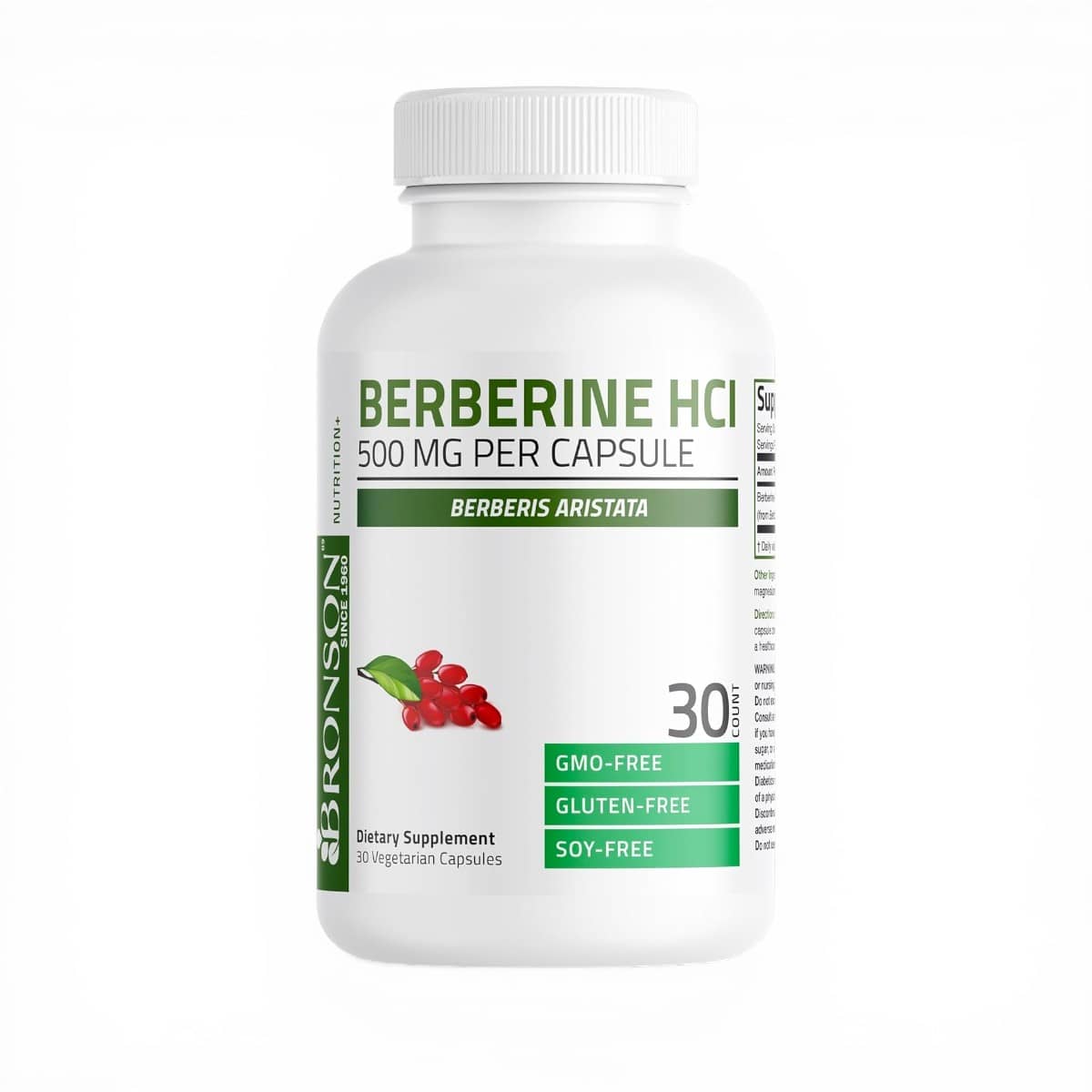 Bronson, Berberine HCI , 500 mg, 30 Capsules 1