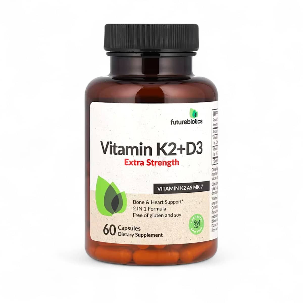 Futurebiotics, Vitamin K2 + D3, Extra Strength, 60 Capsules 1
