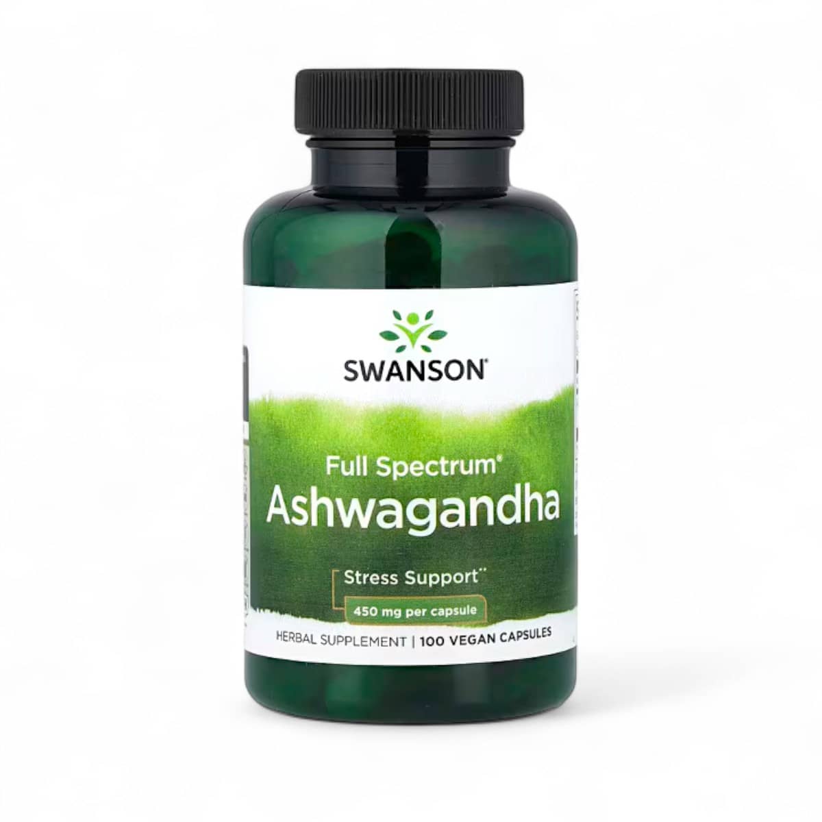 Swanson, Full Spectrum® Ashwagandha, 100 Vegan Capsules (450 mg per Capsule) 1