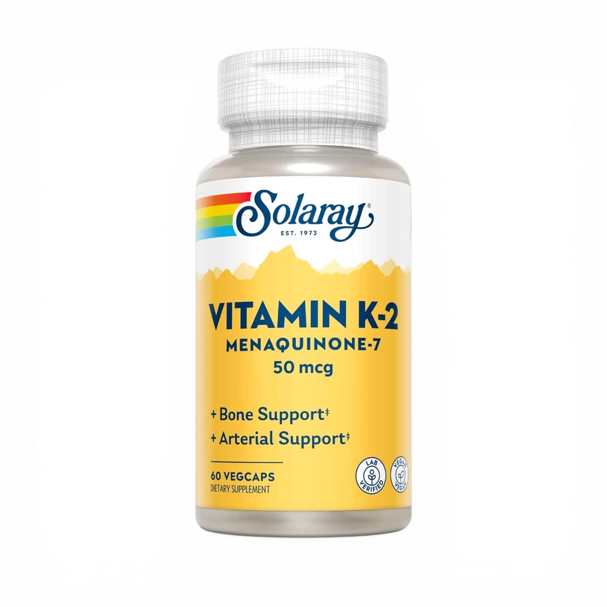 Solaray, Vitamin K-2 Menaquinone-7, 50 mcg, 30 VegCaps 1