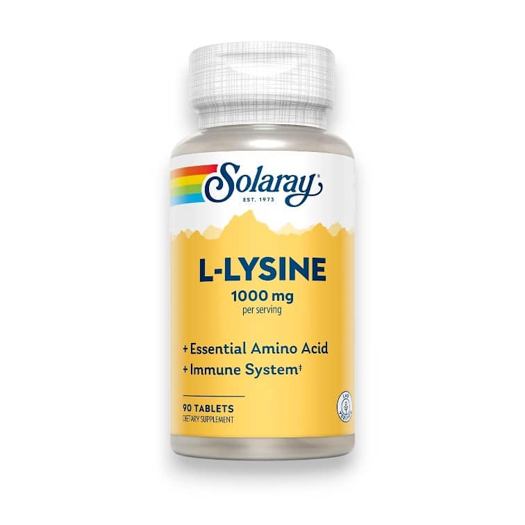 Solaray, L-Lysine, 1000 mg, 90 Tablets 1