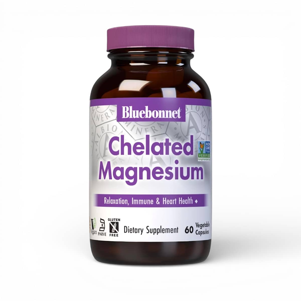 Bluebonnet Nutrition, Chelated Magnesium, 60 Vegetable Capsules (100 mg per Capsule) 1