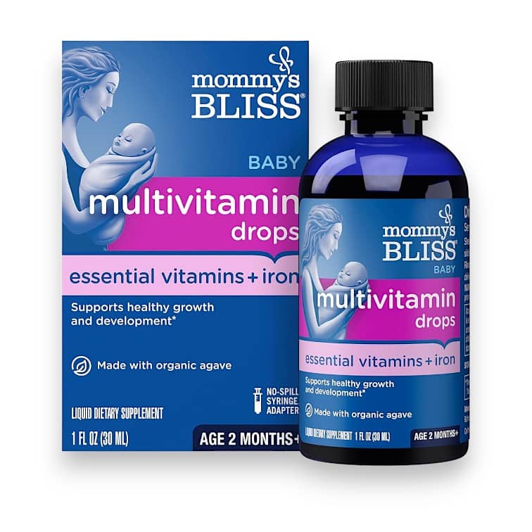 Mommy's Bliss, Baby Multivitamin + Iron, Age 2 Months+, Grape, 1 fl oz ( 30 ml) 1