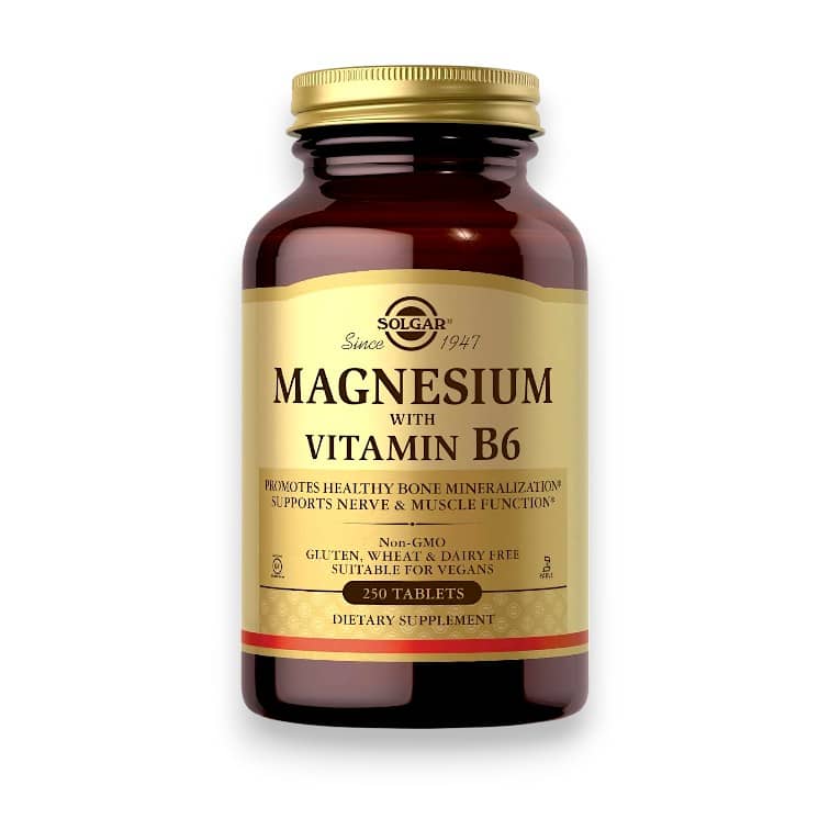 Solgar, Magnesium with Vitamin B6, 250 Tablets 1