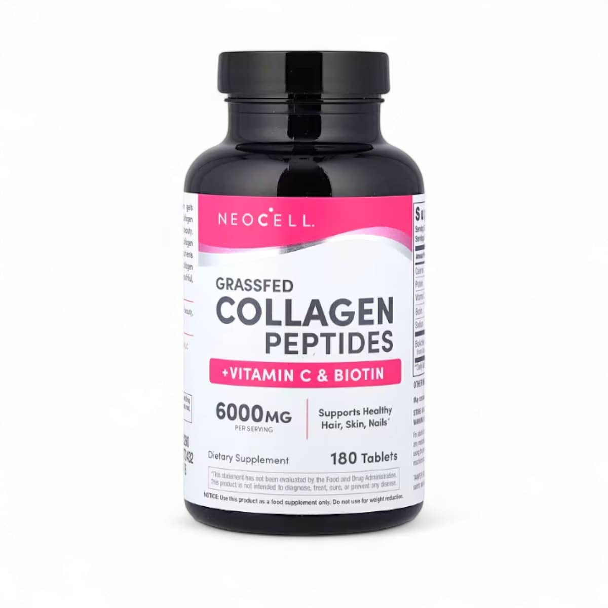 NeoCell, Grassfed Collagen Peptides + Vitamin C & Biotin, 180 Tablets 1