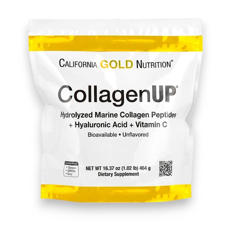 California Gold Nutrition, CollagenUP, Hydrolyzed Marine Collagen Peptides with Vitamin C, Unflavored, 16.37 oz (464 g) 1