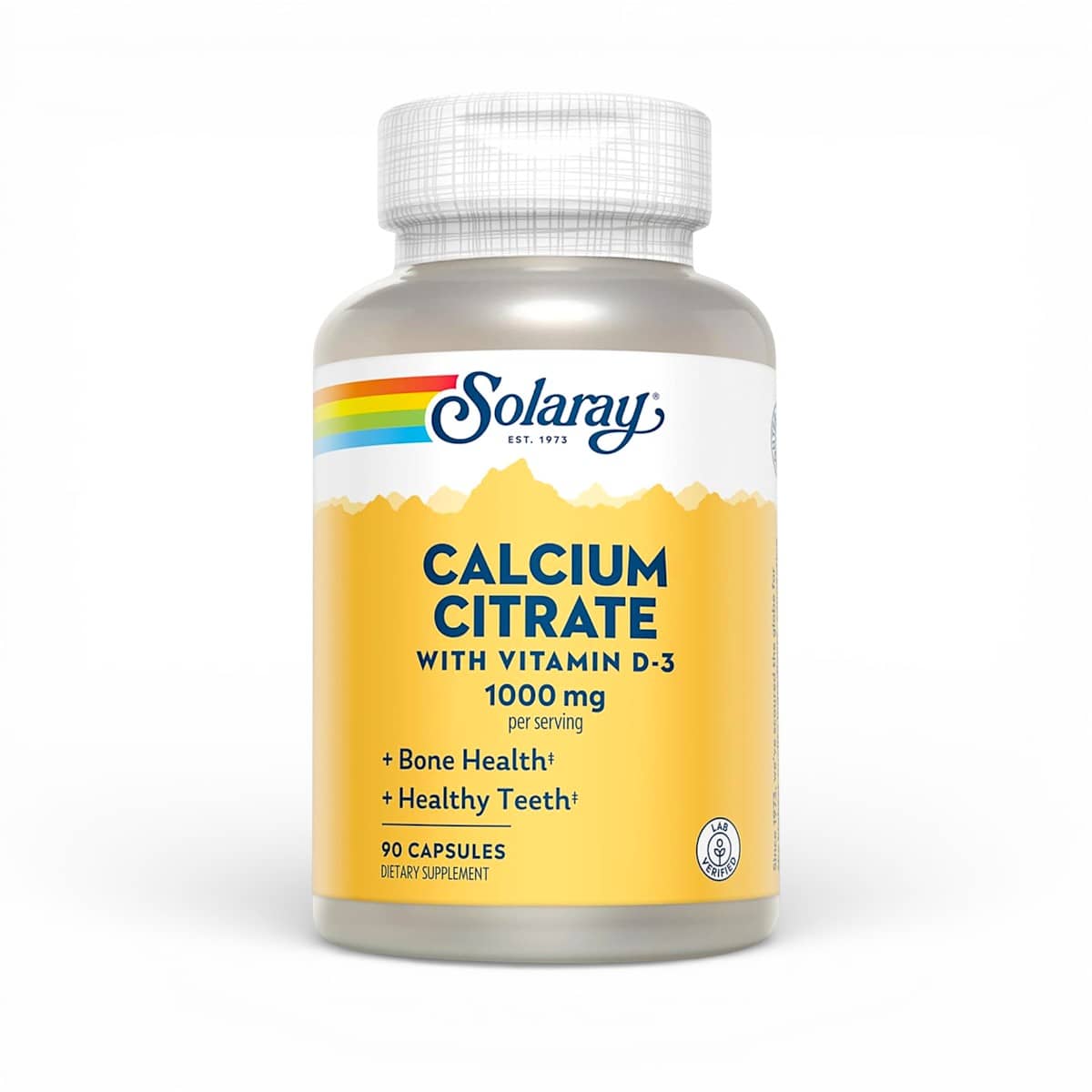 Solaray, Calcium Citrate with Vitamin D-3, 1,000 mg, 90 Capsules 1