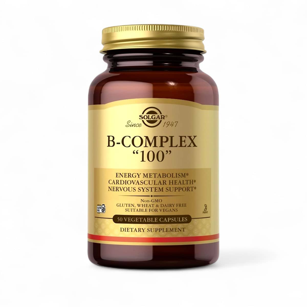 Solgar, B-comlpex-100, 50 vegcaps 1