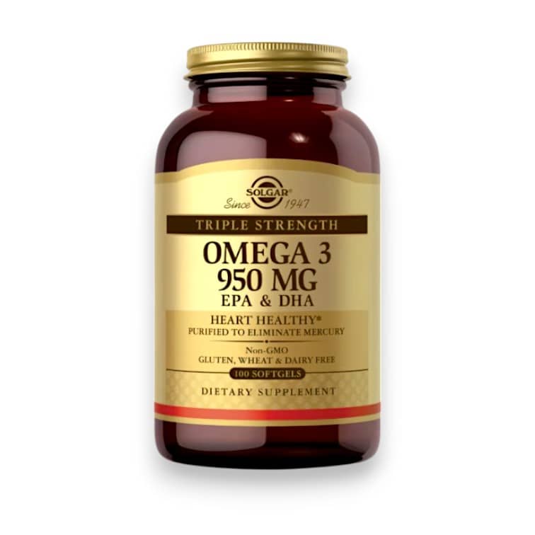 Solgar, Omega 3, EPA & DHA, Triple Strength, 950 mg, 100 Softgels 1