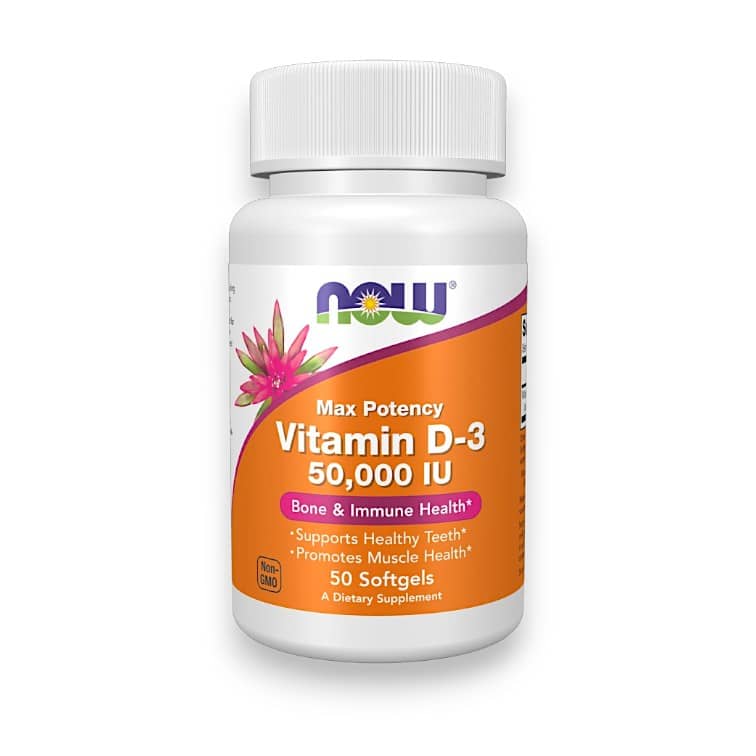 NOW Foods, Vitamin D-3, Max Potency, 50,000 IU, 50 Softgels 1