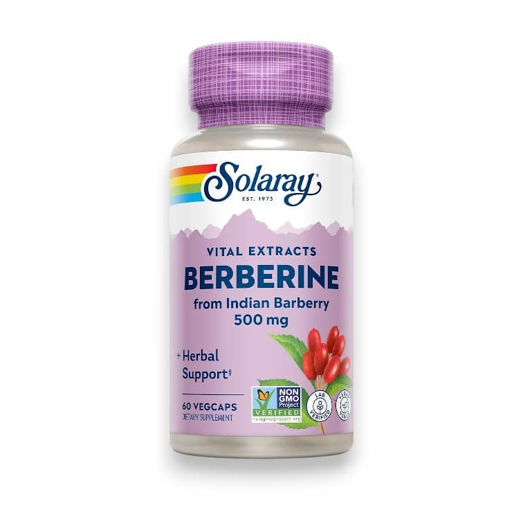 Solaray, Vital Extracts, Berberine, 500 mg, 60 VegCaps 1