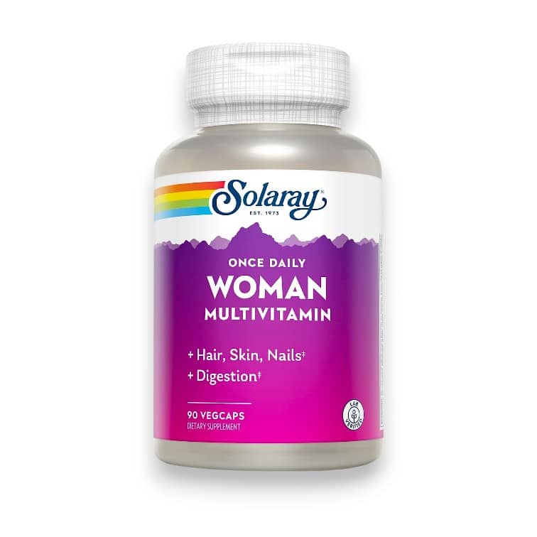 Solaray, Once Daily, Woman Multivitamin, 90 VegCaps 1