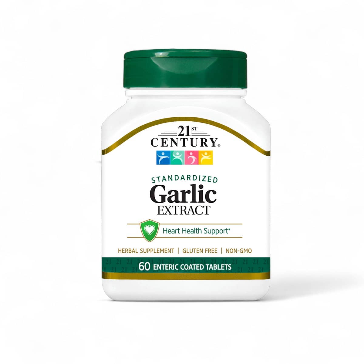 21st Century, Garlic Extract, Standardized, 60 Enteric Coated Tablets 1