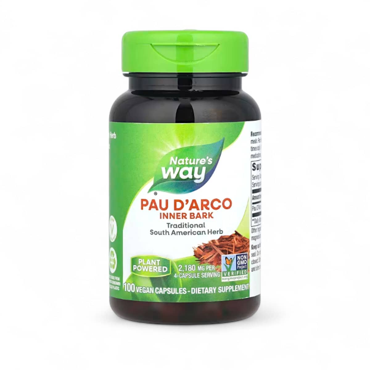 Nature's Way, Pau D'Arco Inner Bark, 100 Vegan Capsules (545 mg per Capsule) 1