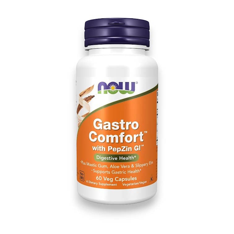 NOW Foods, Gastro Comfort™ with PepZin GI™, 60 Veg Capsules 1