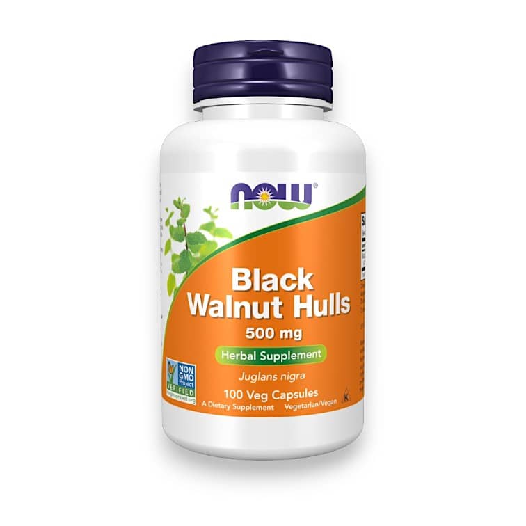 NOW Foods, Black Walnut Hulls, 500 mg, 100 Veg Capsules 1