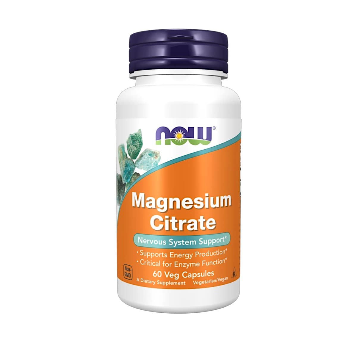 NOW Foods, Magnesium Citrate, 60 Veg Capsules (133 mg per Capsule) 1