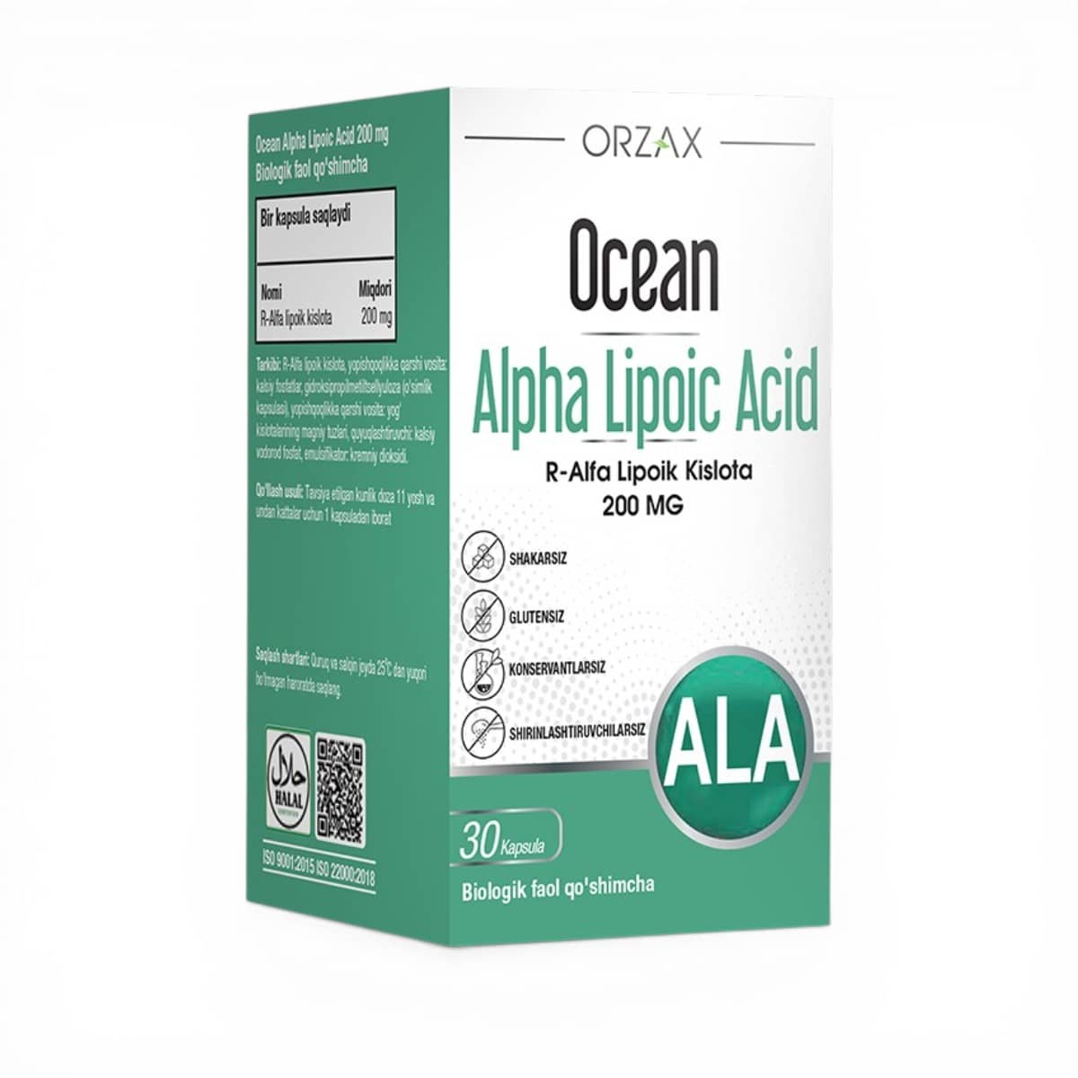 OCEAN, ALPHA LIPOIC ACID 200MG №30 CAPSULE 1