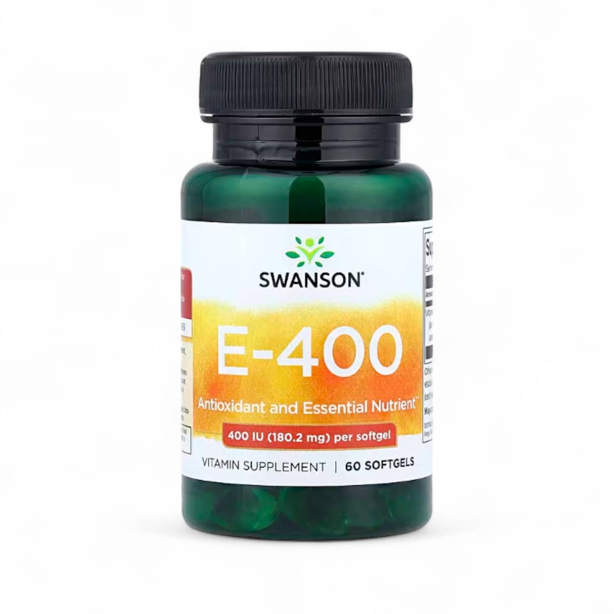 Swanson, Vitamin E-400, 180.2 mg (400 IU), 60 Softgels 1