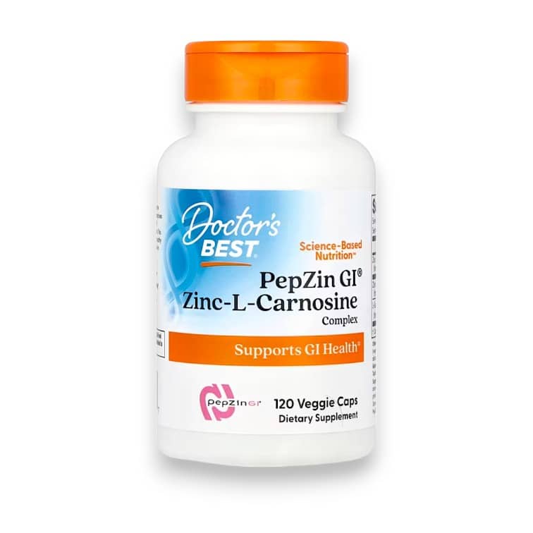 Doctor's Best, PepZin GI®, Zinc-L-Carnosine Complex, 120 Veggie Caps 1