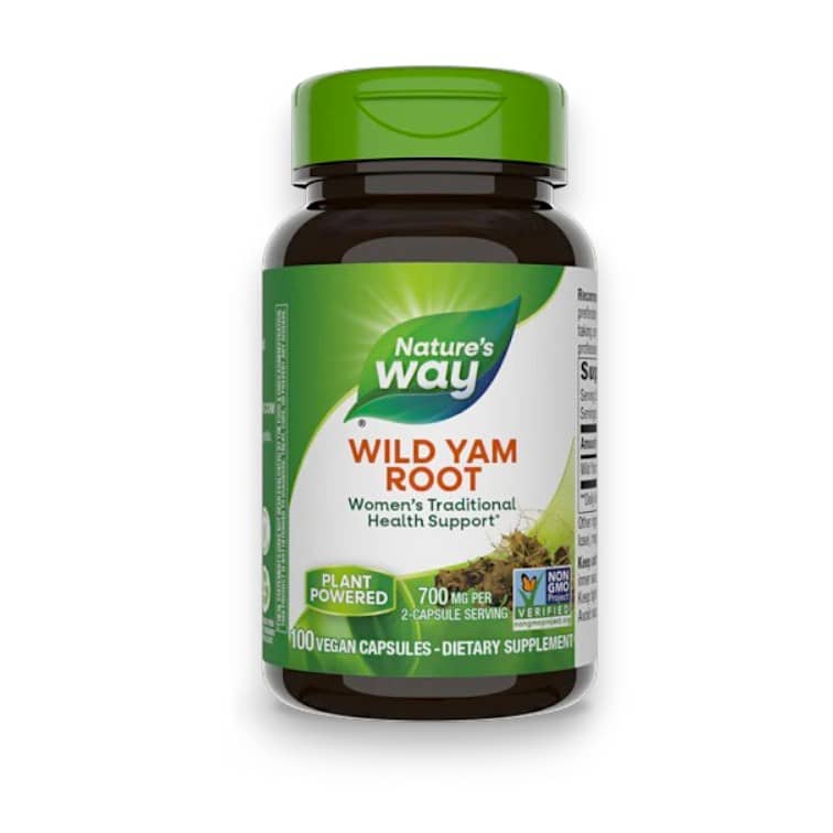 Nature's Way, Wild Yam Root, 700 mg , 100 Vegan Capsules (350 mg per Capsule) 1