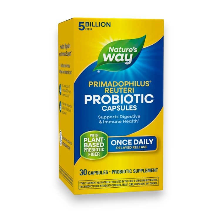 Nature's Way, Primadophilus® Reuteri Probiotic, 5 Billion CFU, 30 Capsules 1