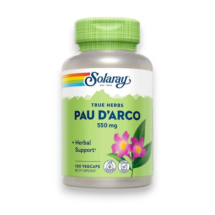 Solaray, True Herbs, Pau D'Arco, 550 mg, 100 VegCaps 1