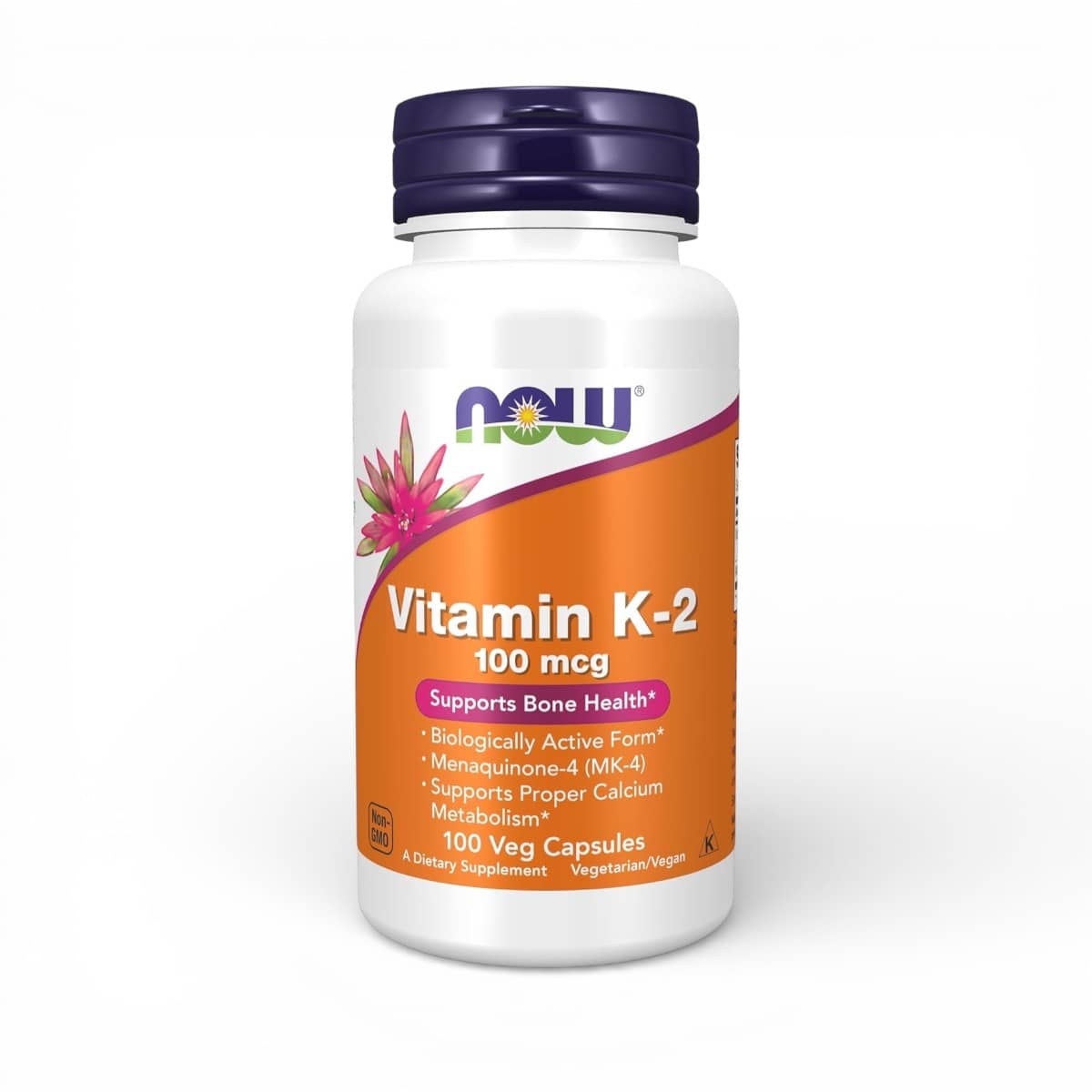 NOW Foods, Vitamin K-2, 100 mcg, 100 Veg Capsules 1