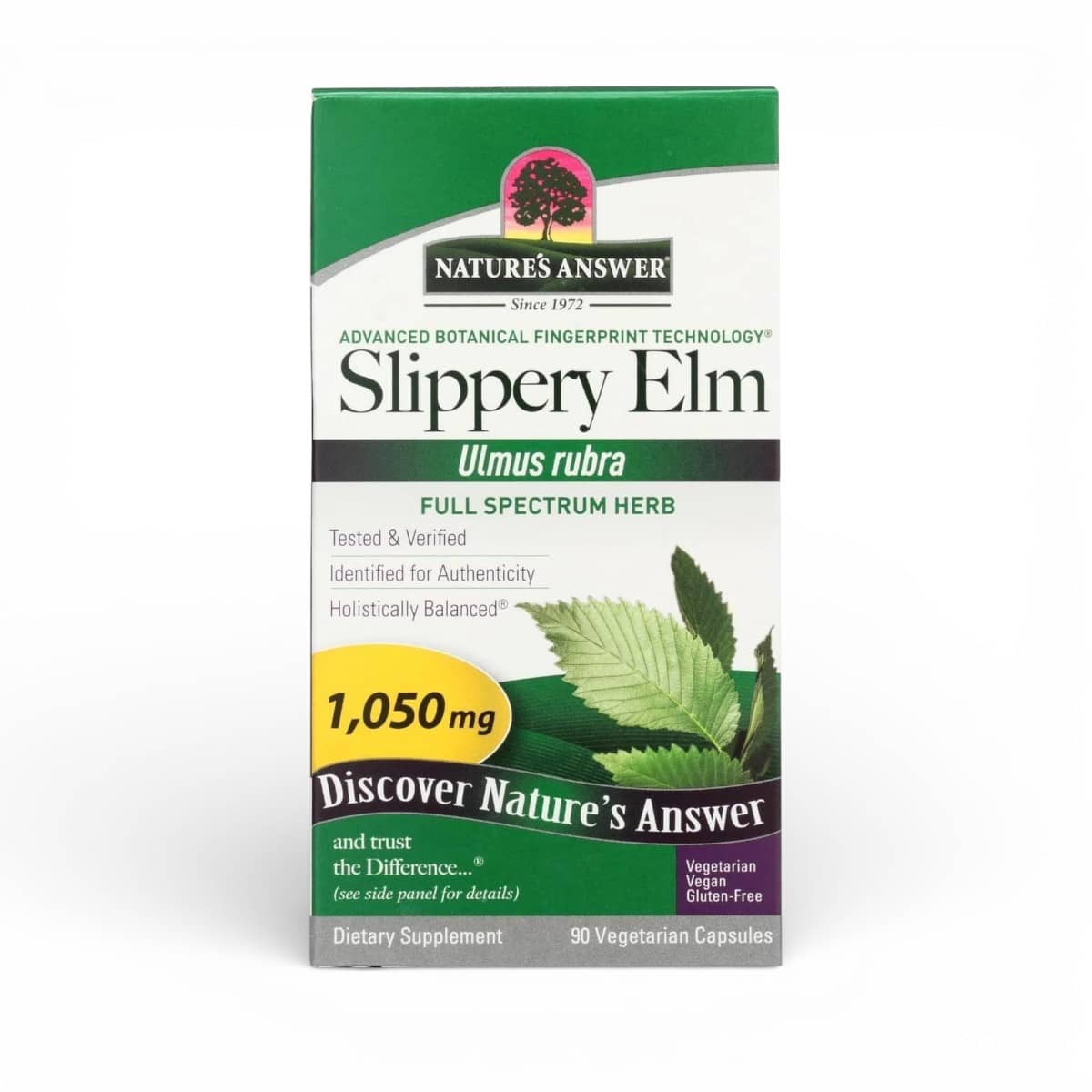 Nature's Answer, Slippery Elm, 90 Vegetarian Capsules (350 mg per Capsule) 1