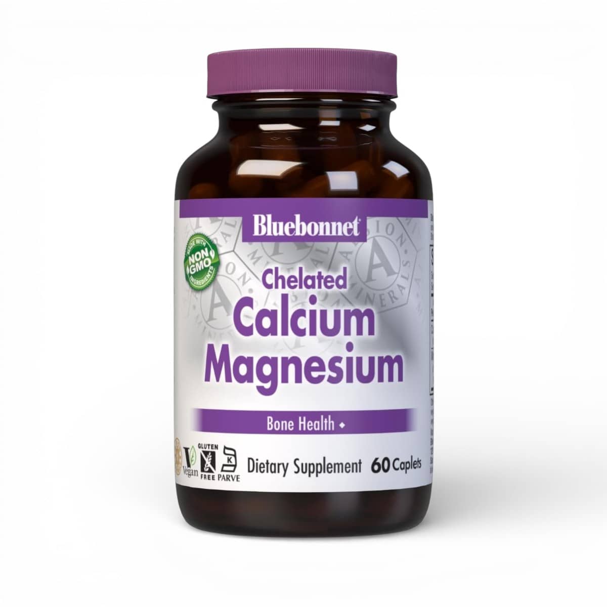 Bluebonnet, Chelated Calcium Magnesium, 60 Caplets 1