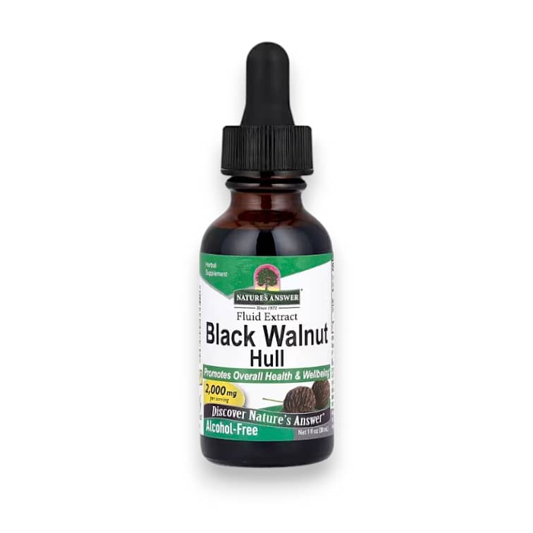 Nature's Answer, Black Walnut Hull, Fluid Extract, Alcohol-Free, 2,000 mg, 1 fl oz (30 mL) 1