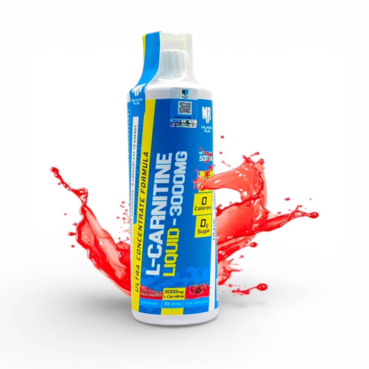 Muscle Rulz, L Carnitine 3000, Mixed Berry, 480 ml 1