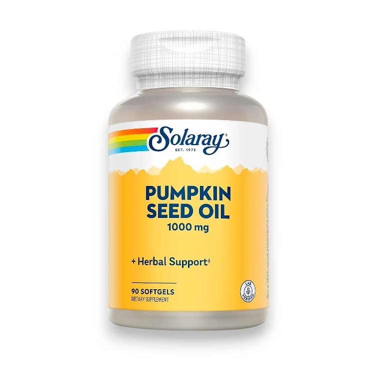 Solaray, Pumpkin Seed Oil, 1,000 mg, 90 Softgels 1