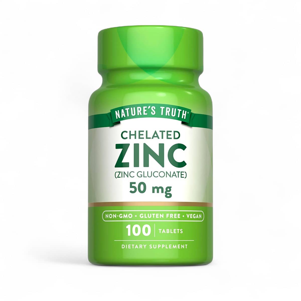 Nature's Truth, Zinc, Chelated , 50 mg, 100 Tablets 1