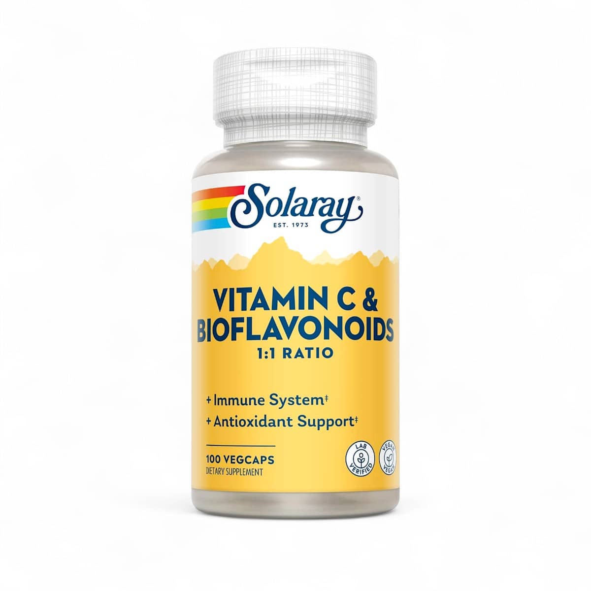 Solaray, Vitamin C & Bioflavonoids, 1:1 Ratio, 100 VegCaps 1