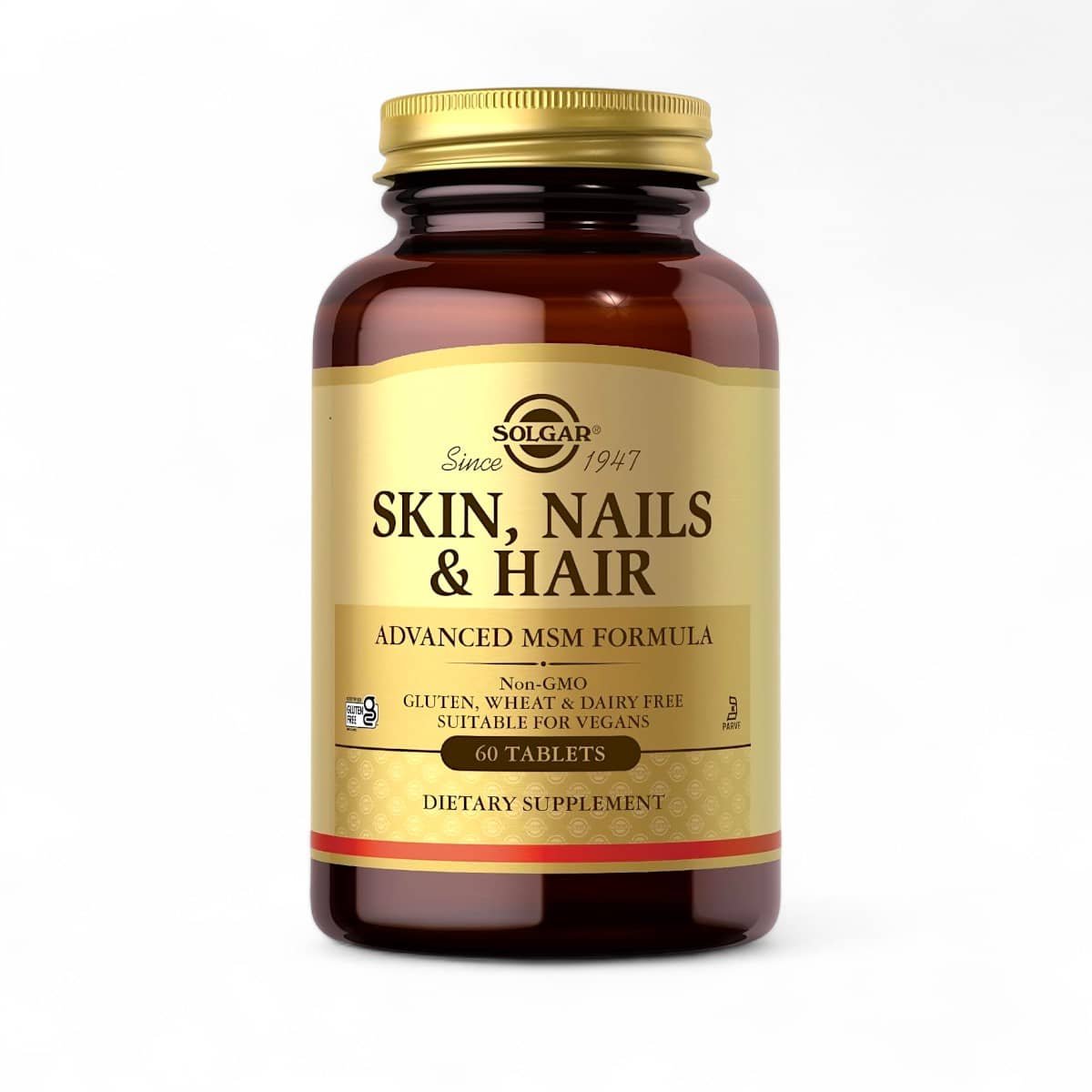 Solgar, Skin, Nails & Hair, Advanced MSM Formula, 60 Tablets 1