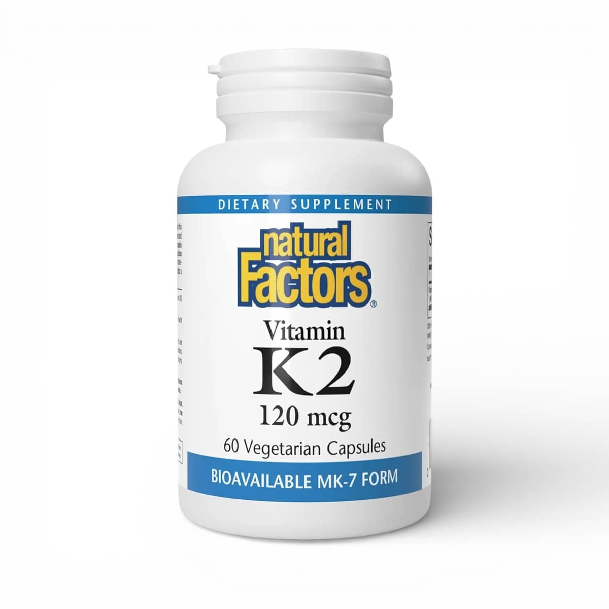 Natural Factors, Vitamin K2, 120 mcg, 60 Vegetarian Capsules 1