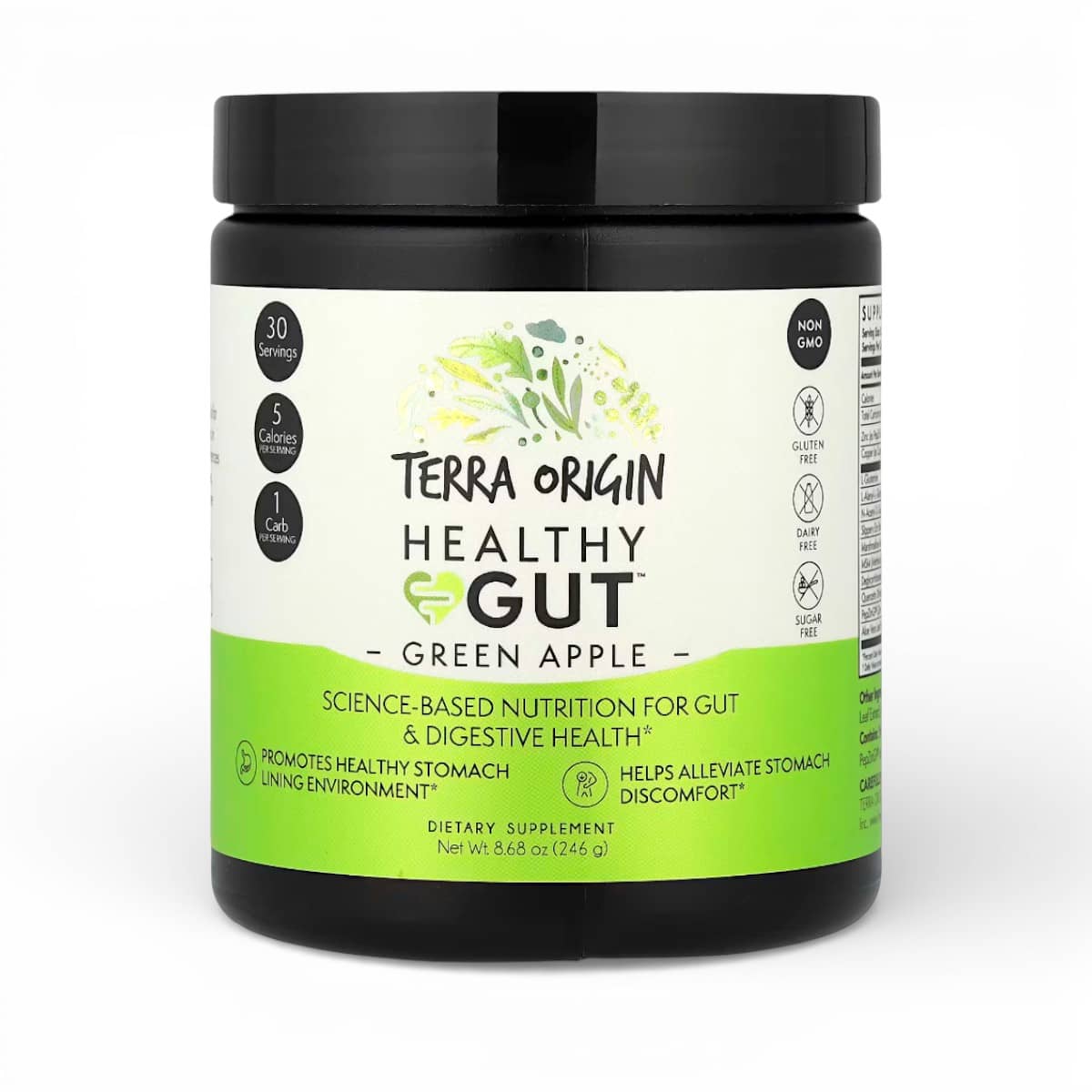 Terra Origin, Healthy Gut™, Green Apple, 8.68 oz (246 g) 1