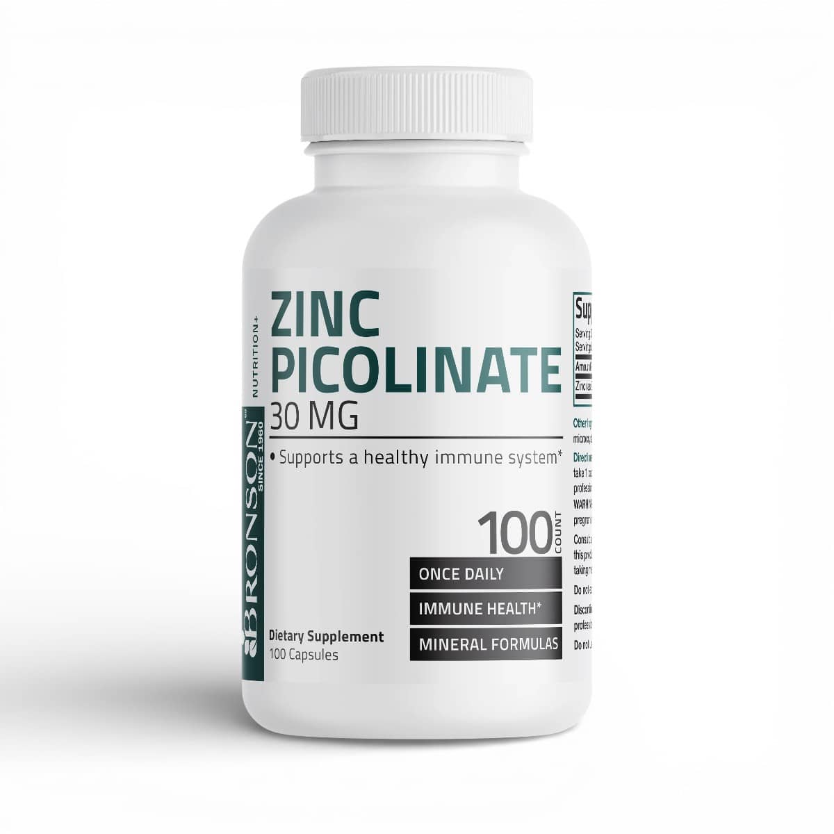 Bronson, Zinc Picolinate, 30 mg, 100 Capsules 1