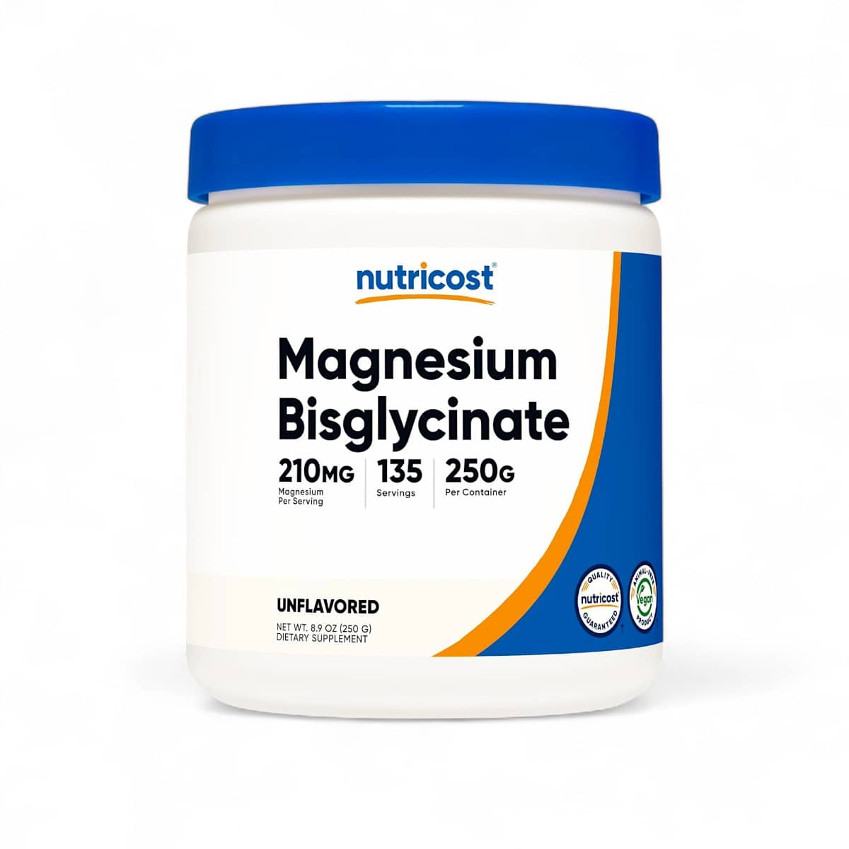Nutricost, Magnesium Bisglycinate, Unflavored, 8.9 oz (250 g) 1