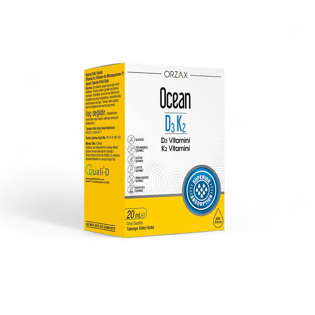 Ocean, D3+K2, 20 ml