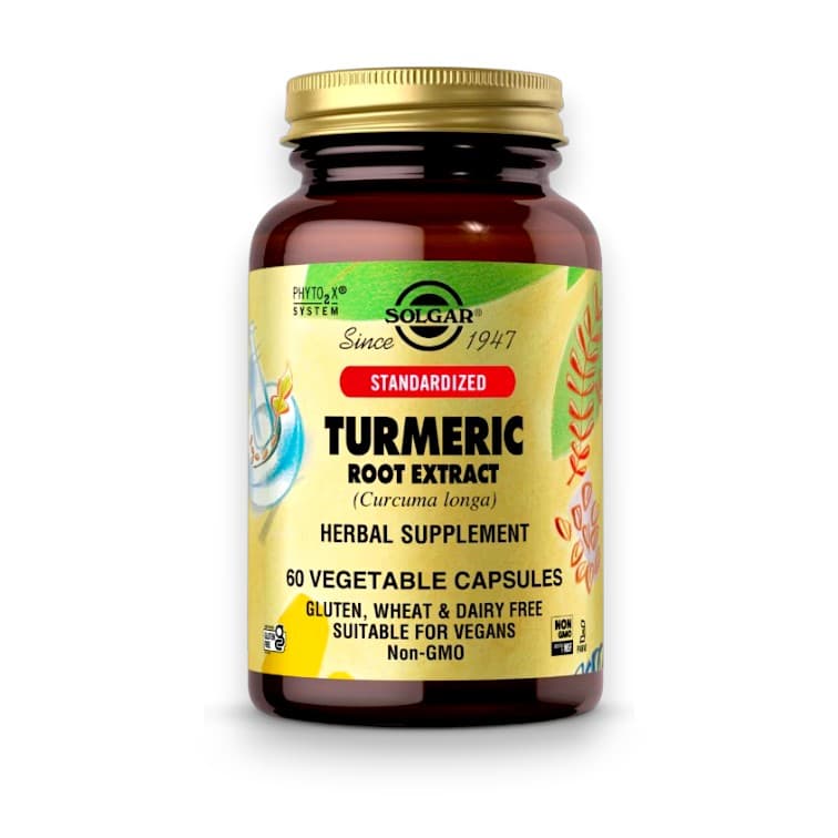 Solgar, Turmeric Root Extract, 60 Vegetable Capsules