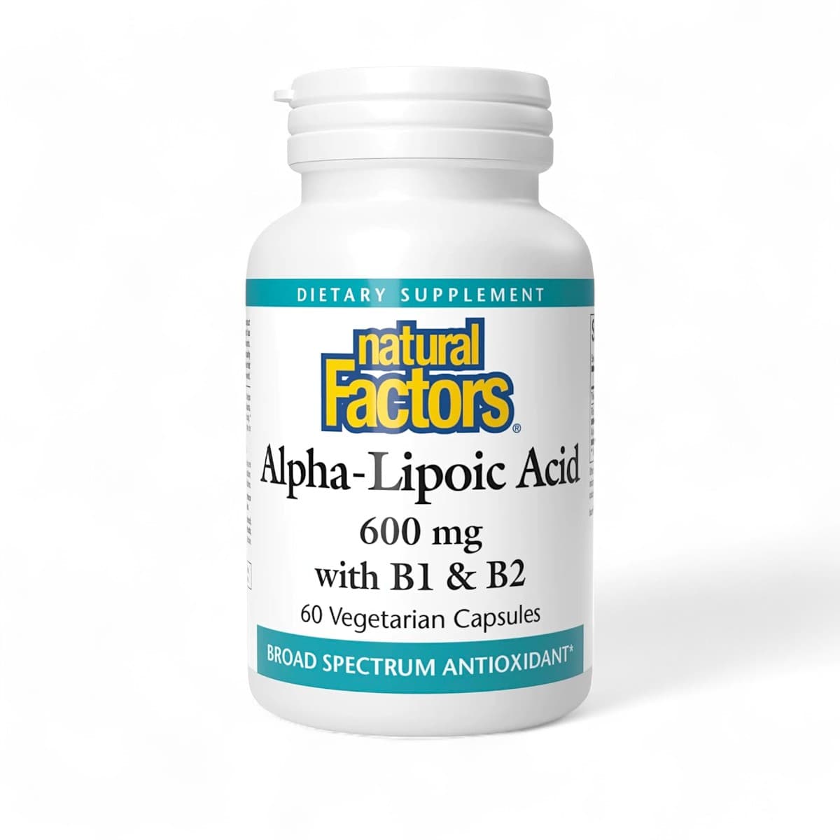 Natural Factors, Alpha-Lipoic Acid 600 mg with B1 & B2, 60caps