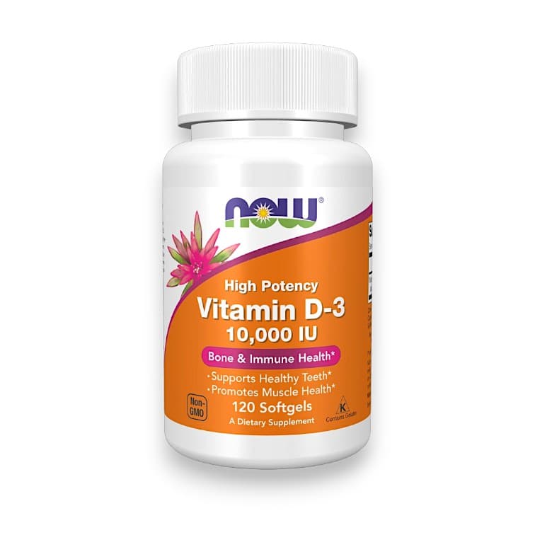 NOW Foods, Vitamin D-3, High Potency , 10,000 IU, 120 Softgels