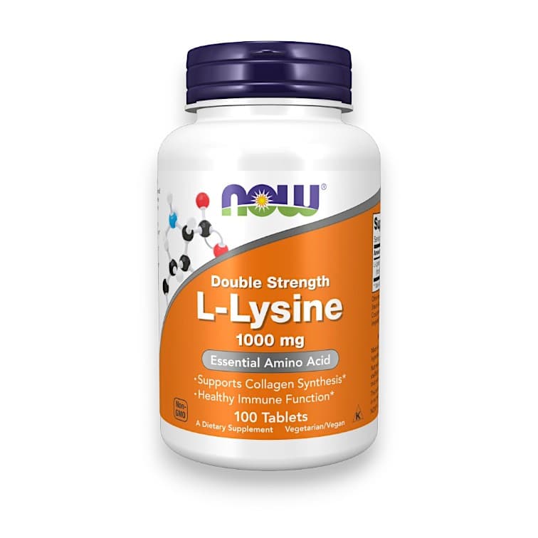 NOW Foods, Double Strength L-Lysine, 1,000 mg, 100 Tablets