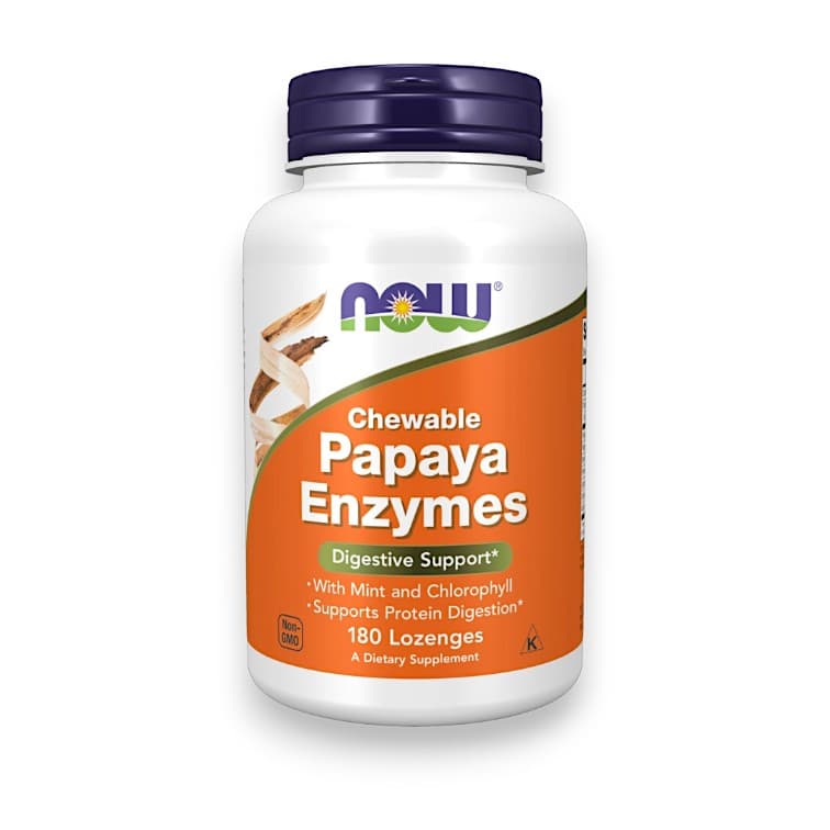 NOW Foods, Chewable Papaya Enzymes, 180 Lozenges