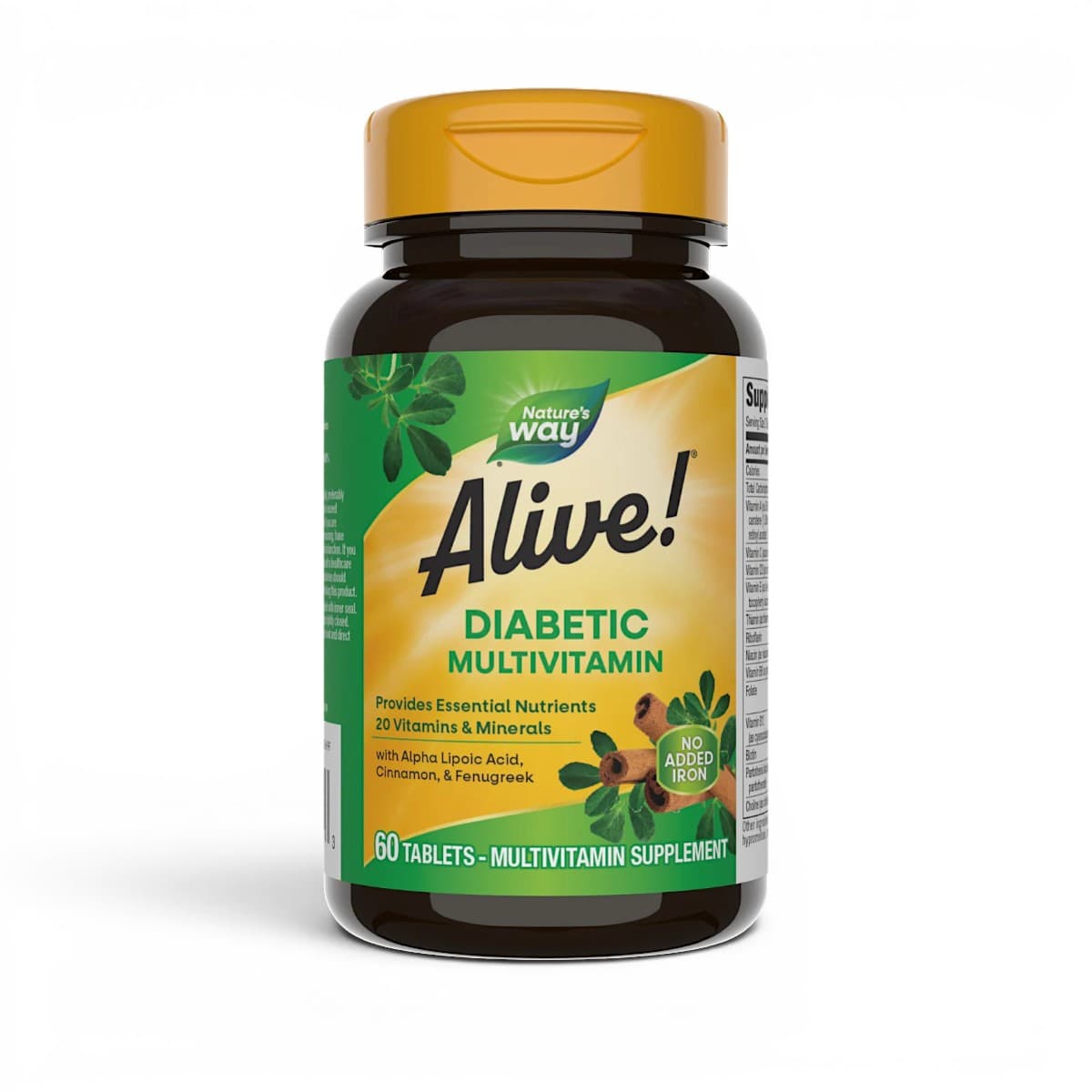 Nature's Way, Alive! Diabetic Multivitamin, 60 Tablets