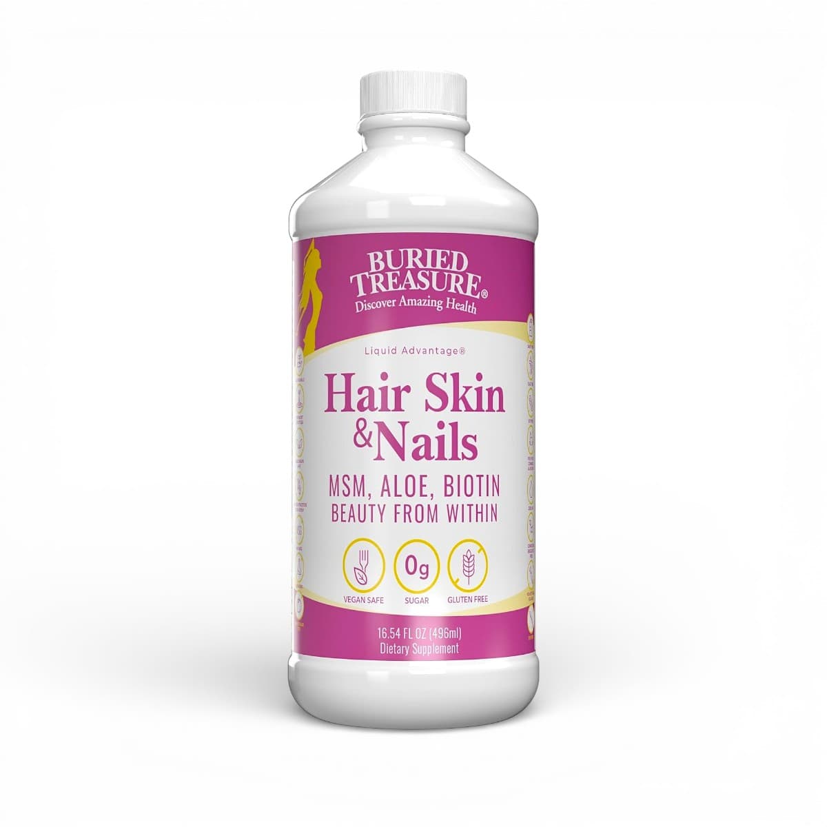 Buried Treasure, Hair Skin & Nails Liquid Advantage, 496 ml